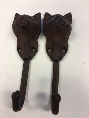 Coat rack - Cat, cast iron